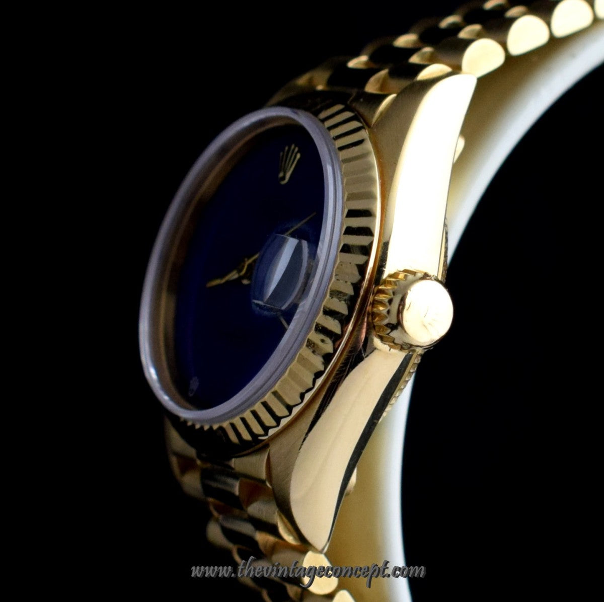 Rolex Lady Datejust 18K Yellow Gold Lapis Dial 69178 (SOLD)