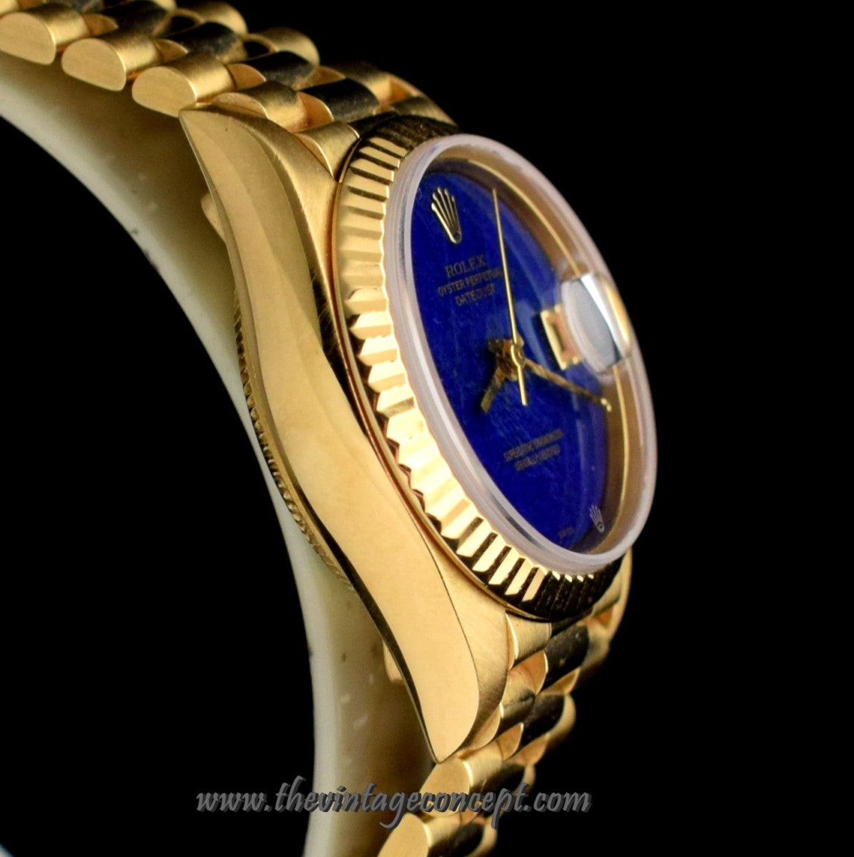 Rolex Lady Datejust 18K Yellow Gold Lapis Dial 69178 (SOLD)