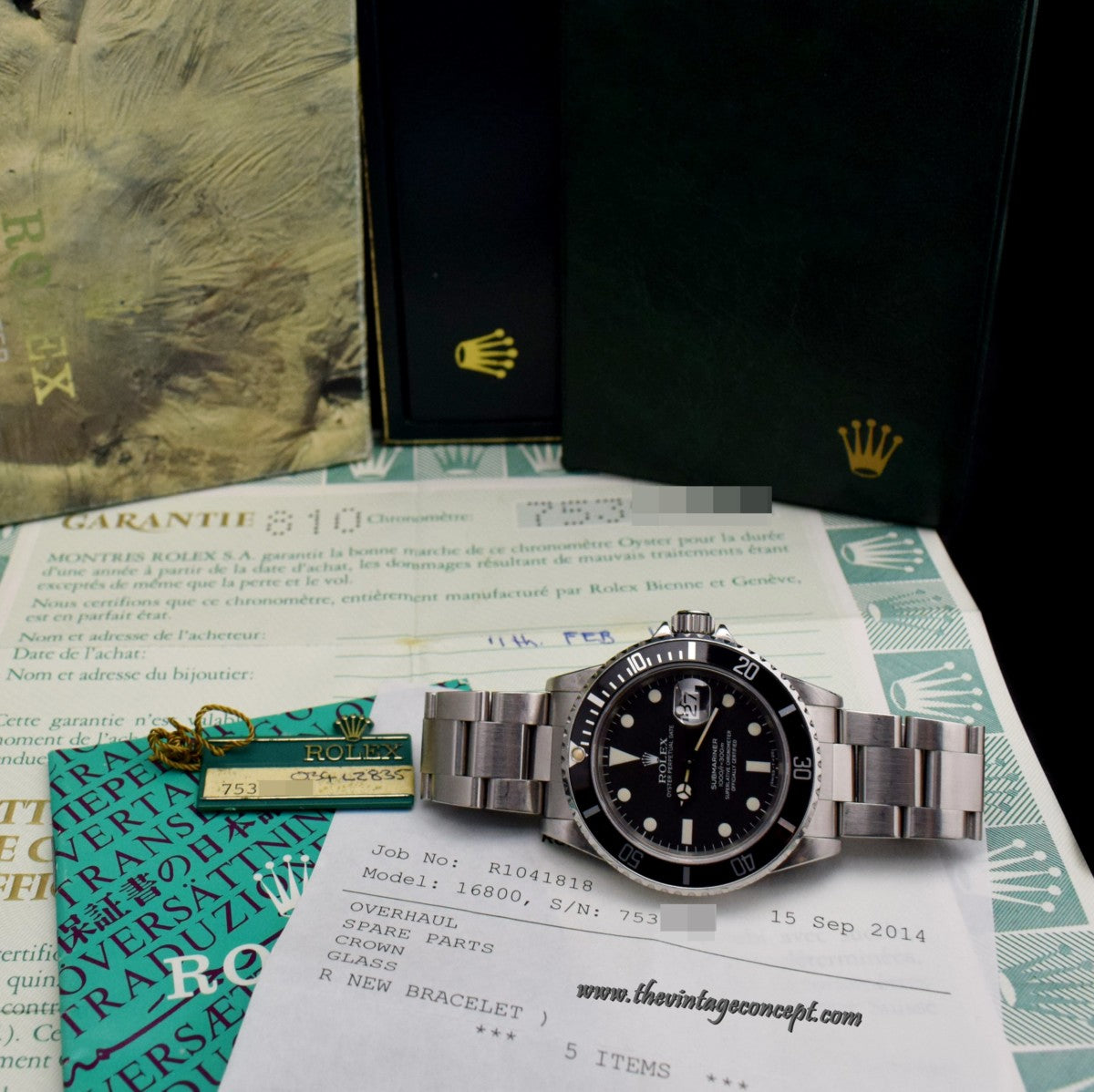 Rolex Submariner Matte Dial 16800 (Box Set) (SOLD)