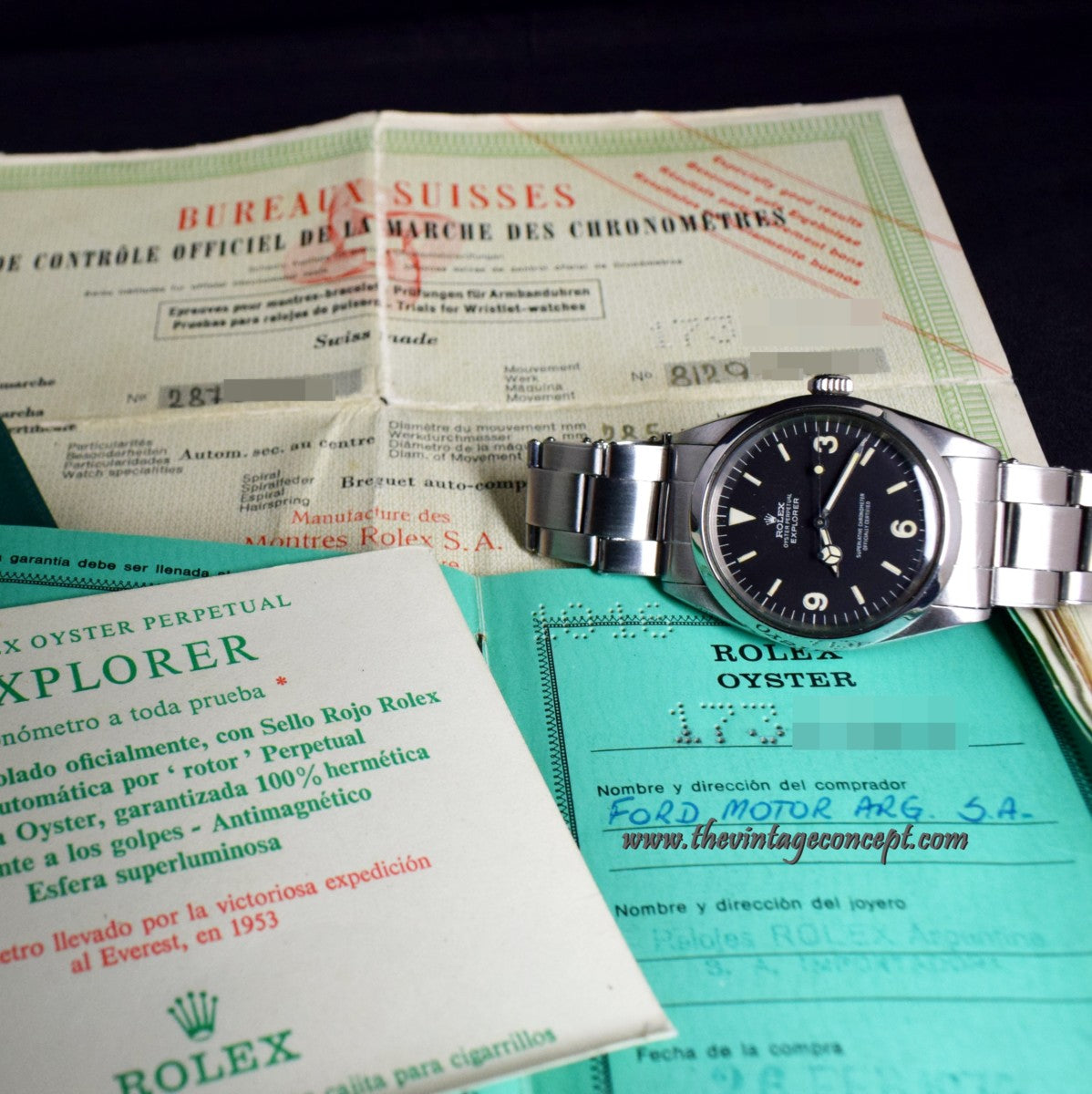 Rolex Explorer Matte Dial 1016 w/ Original Double Papers   ( SOLD )