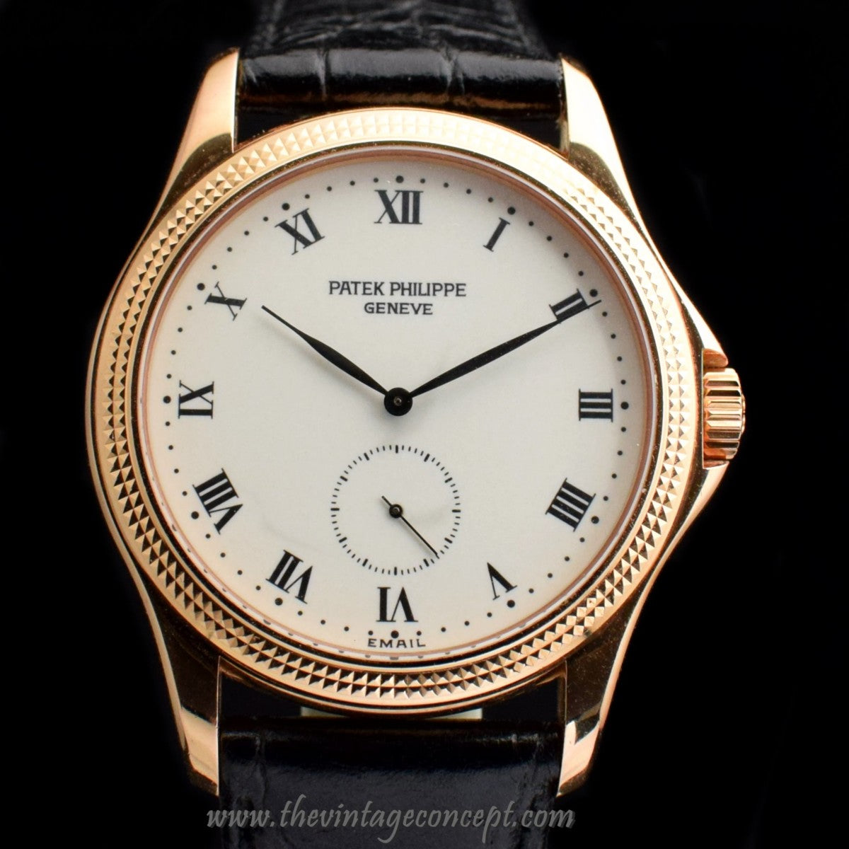 Patek Philippe Pink Gold Enamel Dial Calatrava 5115R-001 (SOLD)