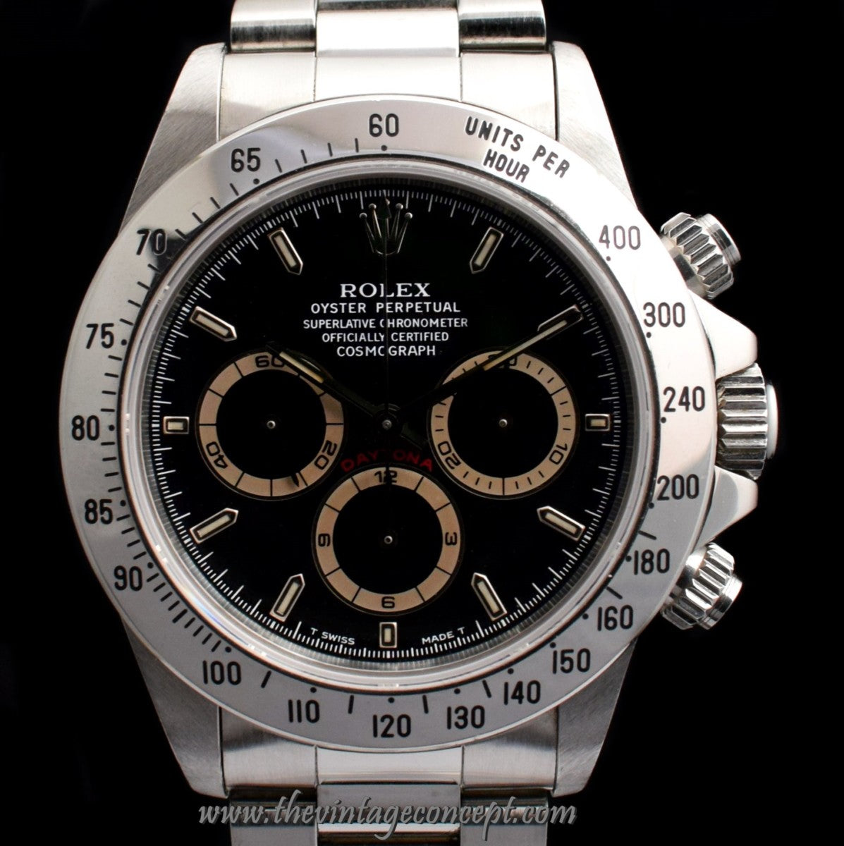 Rolex Daytona Unpolished Case Black Patrizzi Dial 16520 (Full Set) (SOLD)