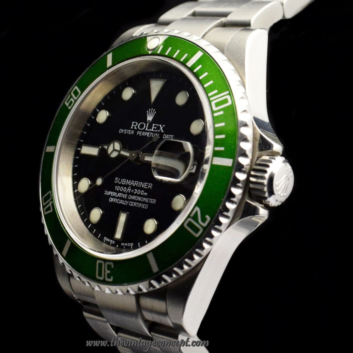 Rolex Submariner 50th Anniversary "Flat 4" 16610LV (Original Paper & Box) (SOLD)