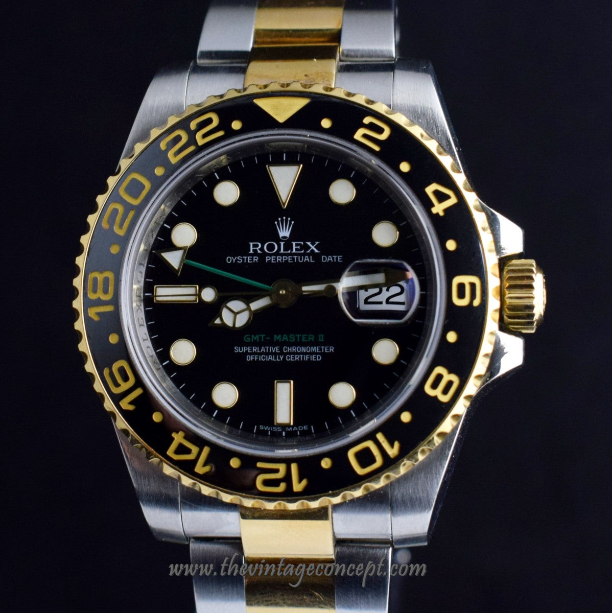 Rolex GMT Master II YG/SS 116713 w/ Original Paper & Tag   ( SOLD )