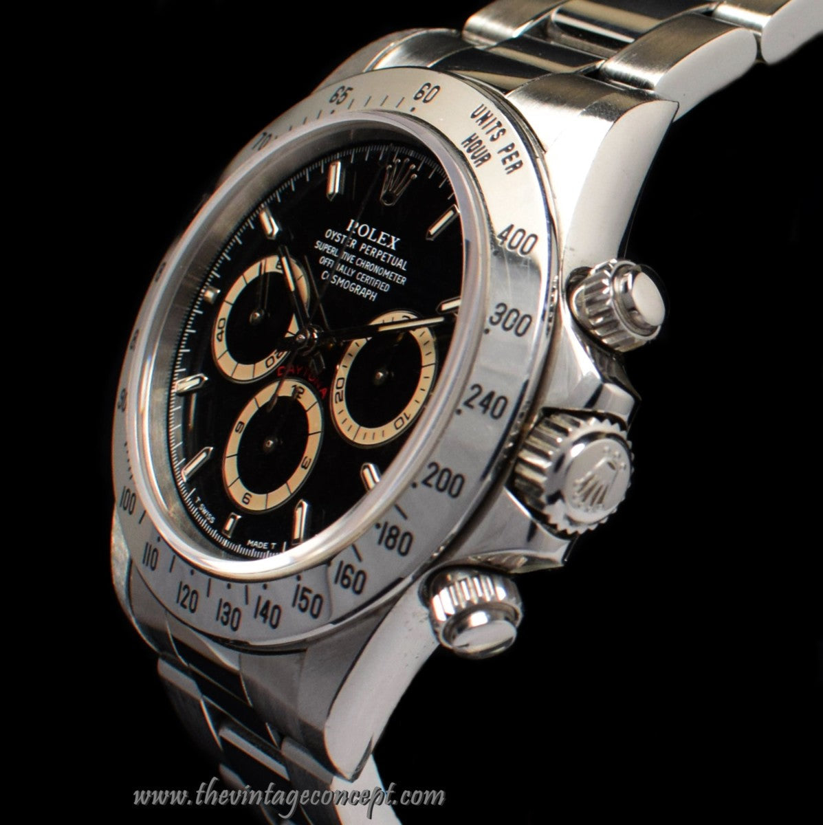 Rolex Daytona Unpolished Case Black Patrizzi Dial 16520 (Full Set) (SOLD)