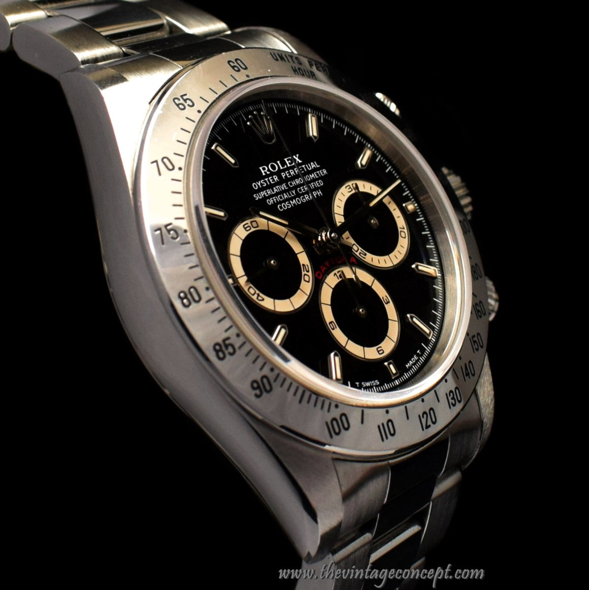 Rolex Daytona Unpolished Case Black Patrizzi Dial 16520 (Full Set) (SOLD)