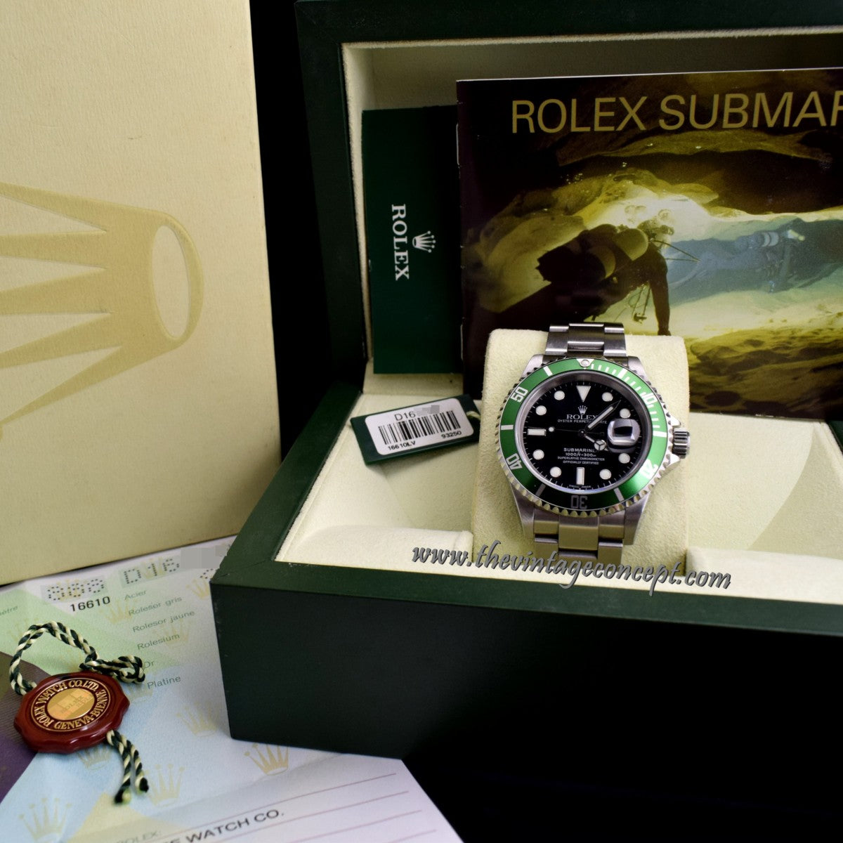 Rolex Submariner 50th Anniversary 16610LV (Full Set) (SOLD)