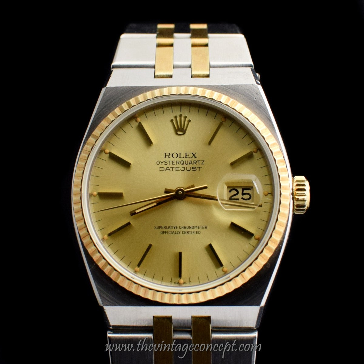 Rolex Datejust Two-Tones Oysterquartz 17013 w/ Original Paper (SOLD)