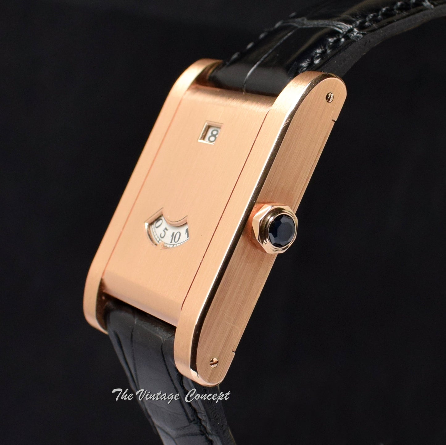 Cartier 18K RG Tank Jumping Hours Limited Edition (Full Set) (SOLD)