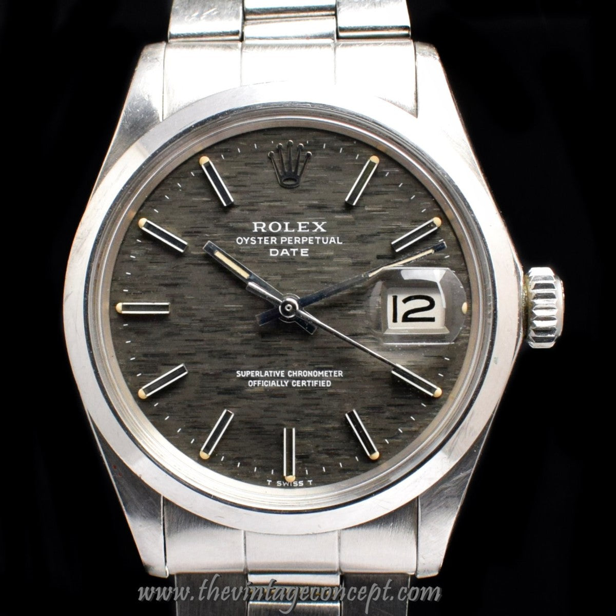 Rolex Oyster Perpetual Grey Linen Dial 1500 w/ Original Paper ( SOLD )