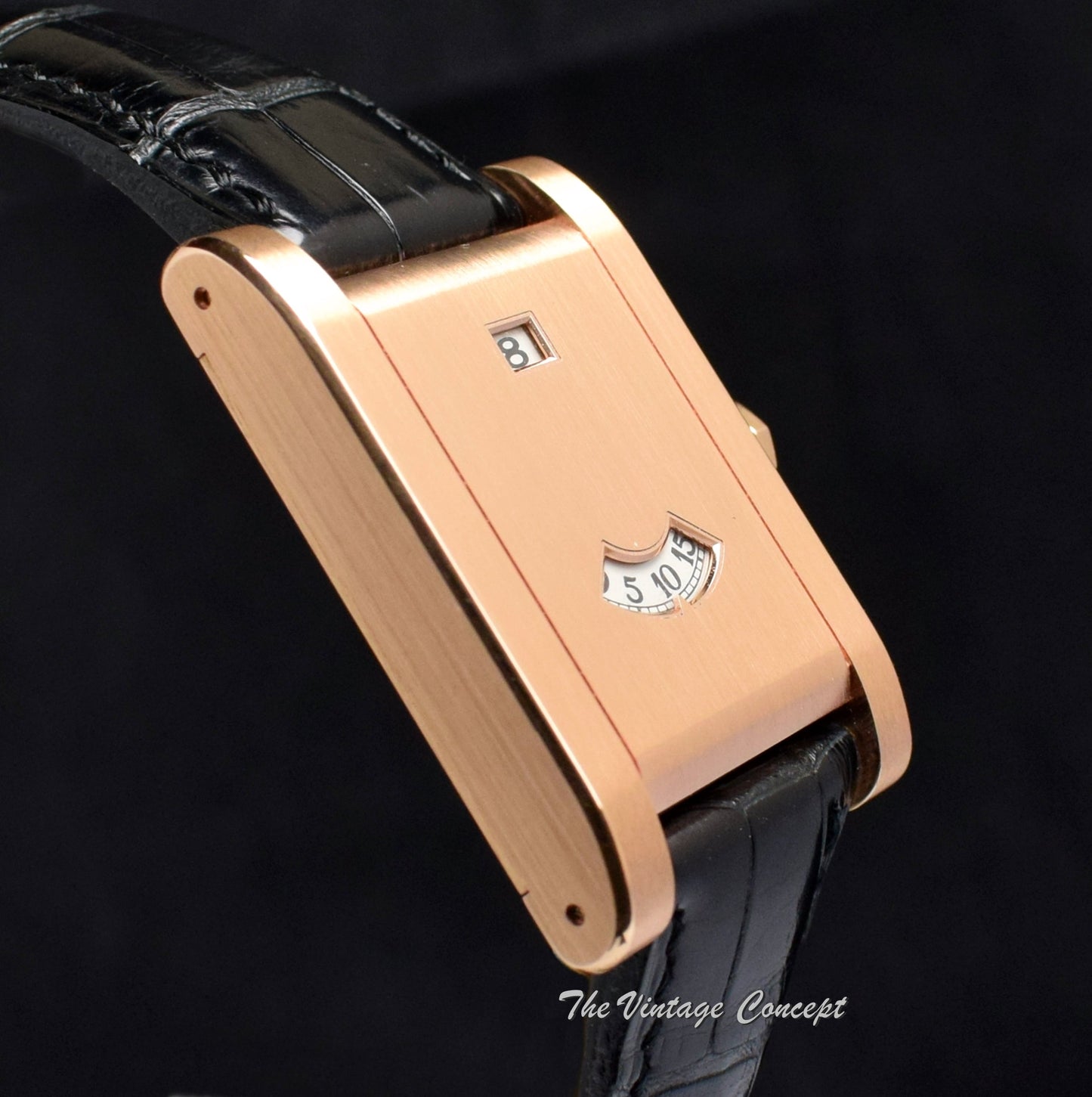 Cartier 18K RG Tank Jumping Hours Limited Edition (Full Set) (SOLD)