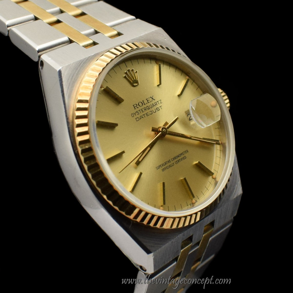 Rolex Datejust Two-Tones Oysterquartz 17013 w/ Original Paper (SOLD)