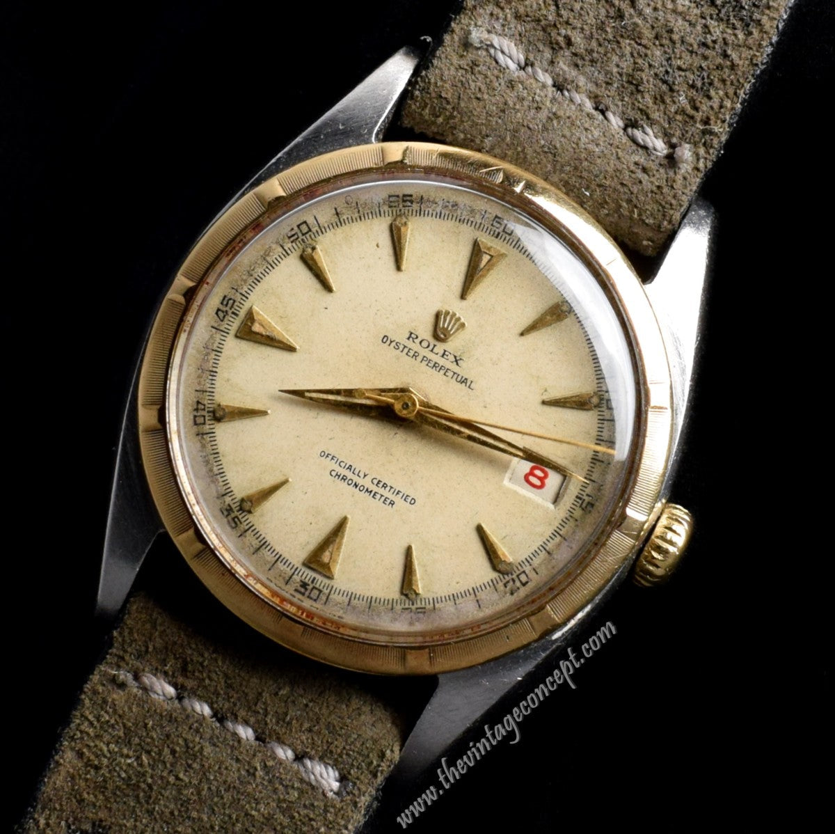 Rolex Big Bubbleback Two-Tones Creamy Dial 6075 ( SOLD )