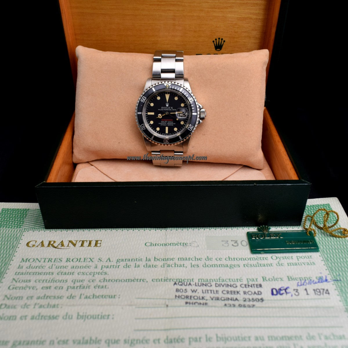 Rolex Submariner Single Red MK IV 1680 w/ Original Paper & Box (SOLD)