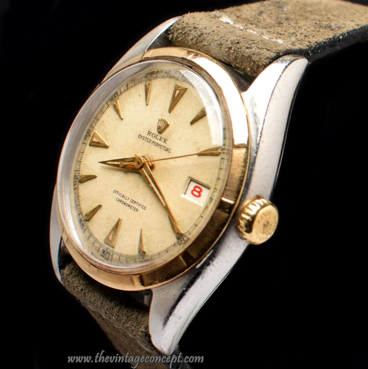 Rolex Big Bubbleback Two-Tones Creamy Dial 6075 ( SOLD )