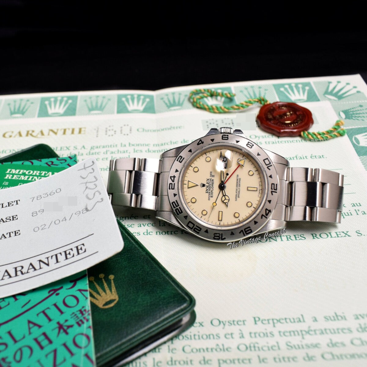 Rolex Explorer II Polar Creamy Dial 16550 w/ Original Paper (SOLD)