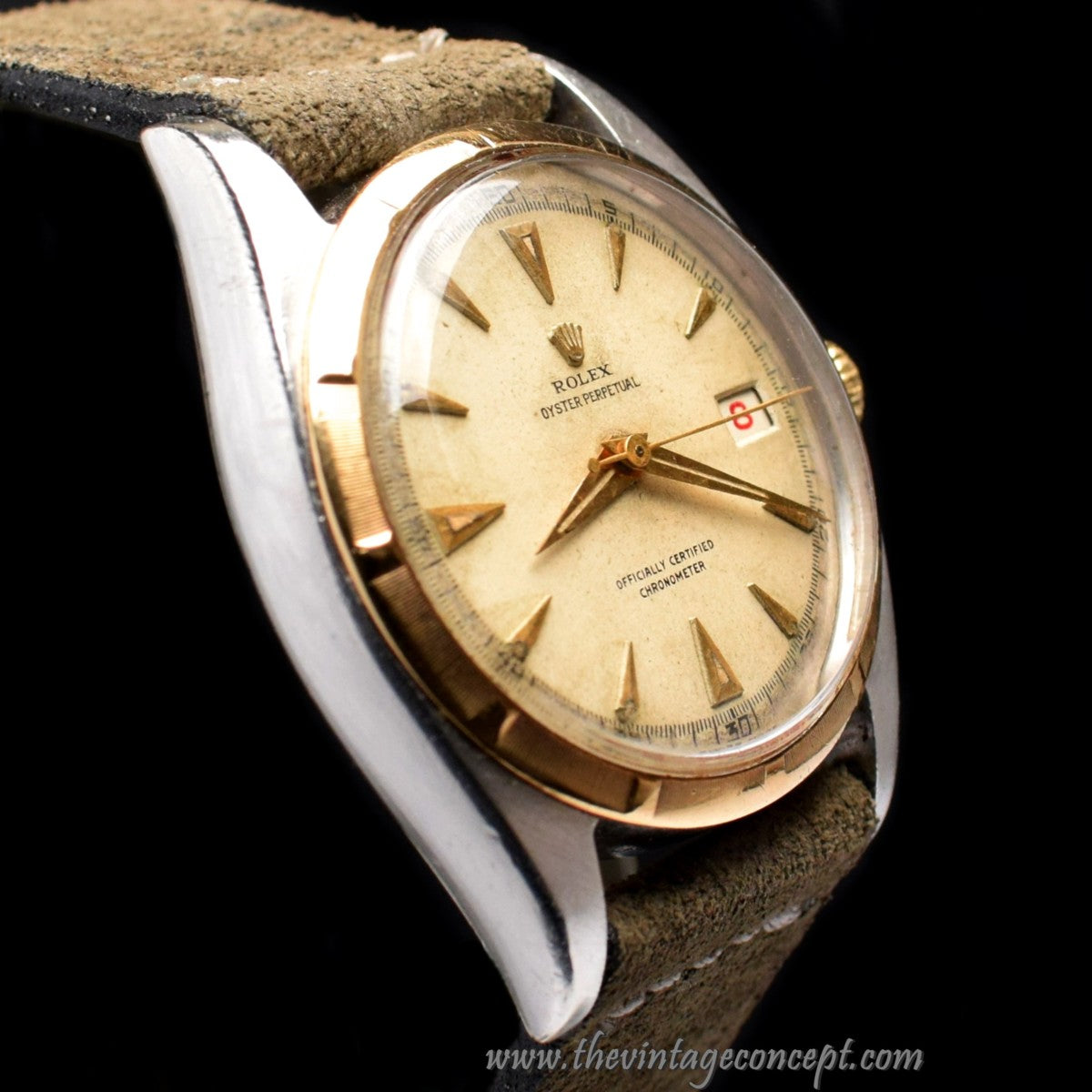 Rolex Big Bubbleback Two-Tones Creamy Dial 6075 ( SOLD )