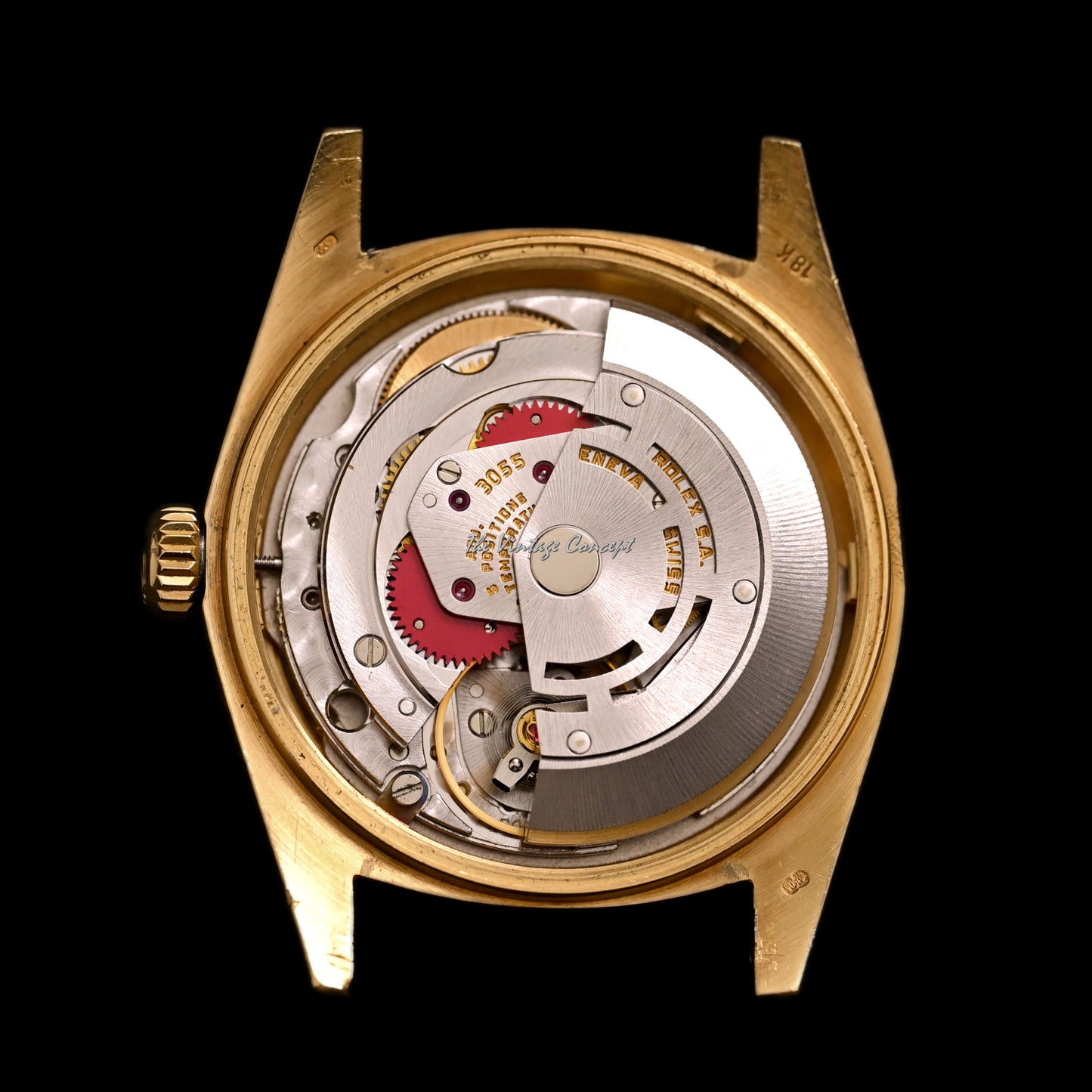 Rolex 18K Yellow Gold Day-Date White Dial with Roman Indexes Ref. 18038