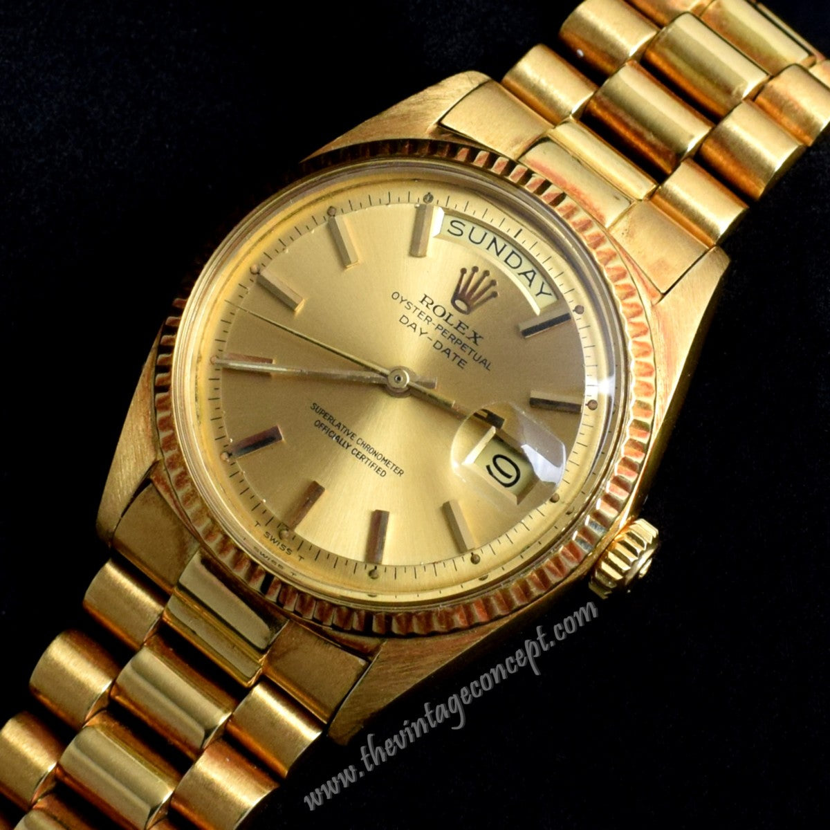 Rolex Day-Date 18K YG Gold Dial 1803 w/ Original Punched Paper (SOLD)