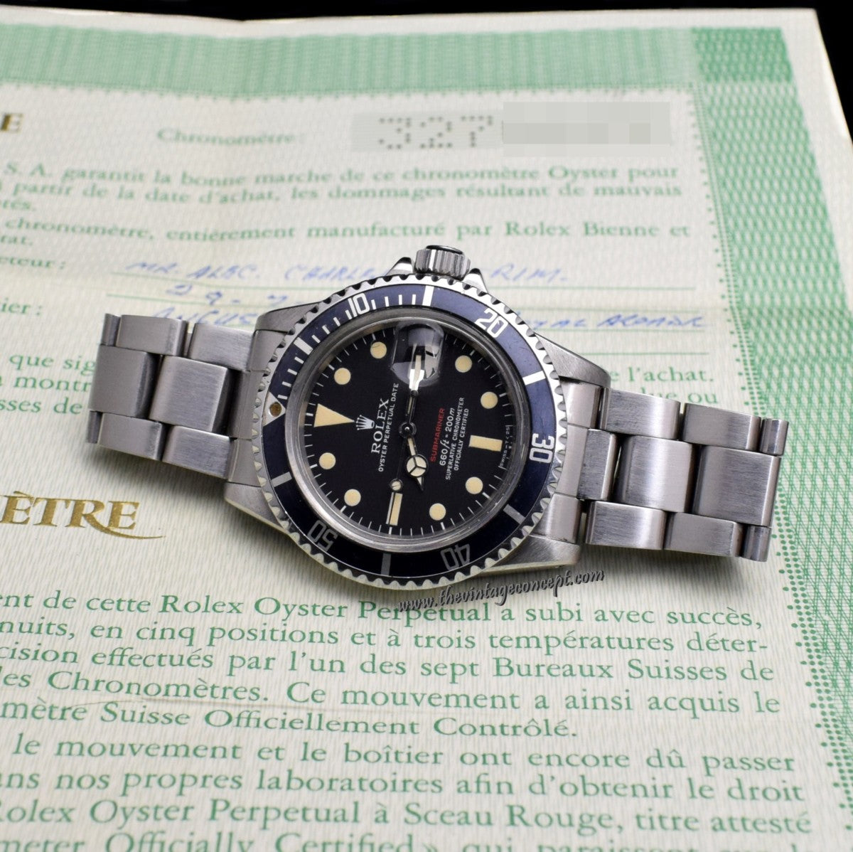 Rolex Submariner Single Red MK V 1680 w/ Original Punched Paper (SOLD)