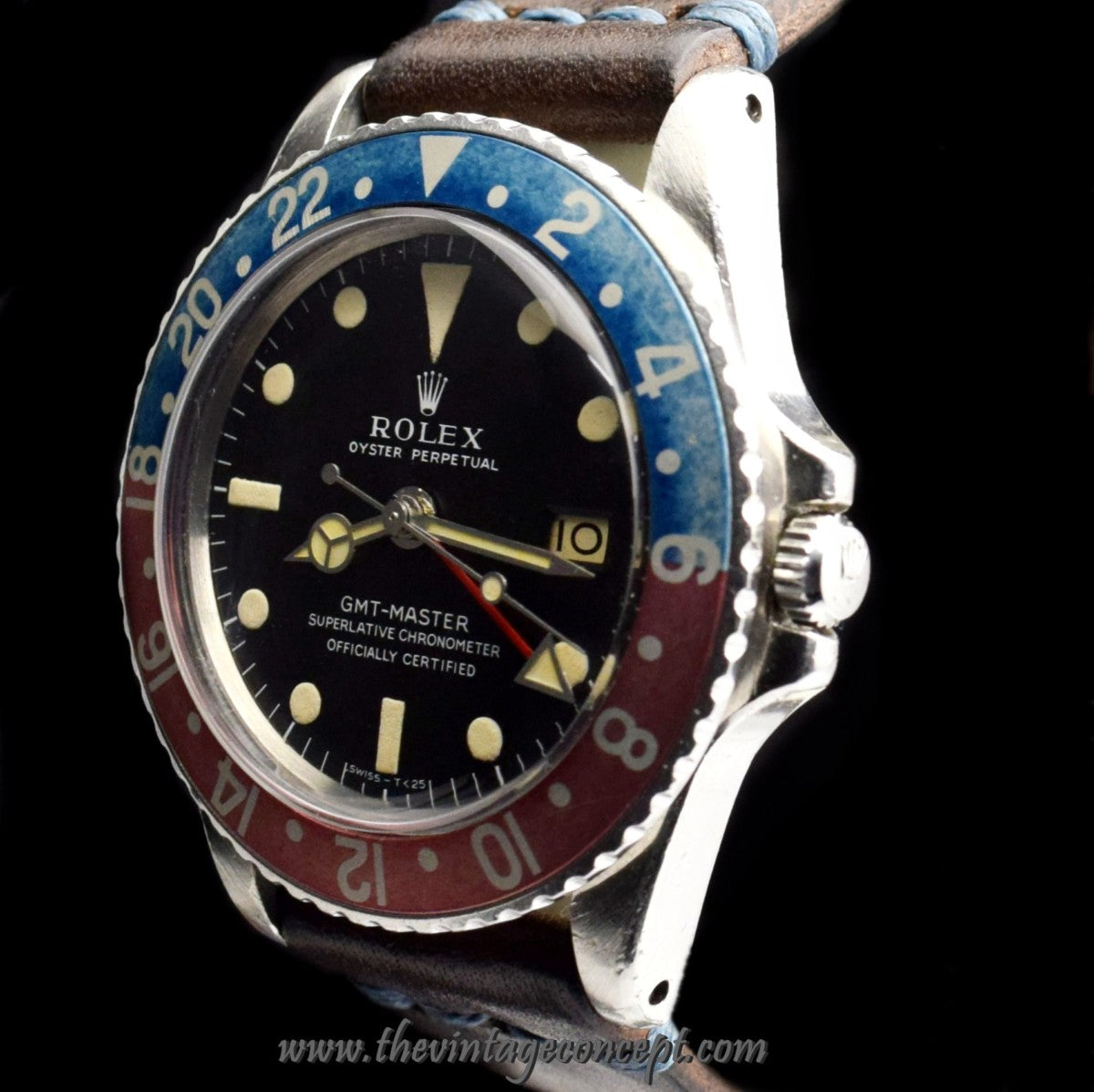 Rolex GMT Master Matte Dial Slightly Tropical 1675 (SOLD)