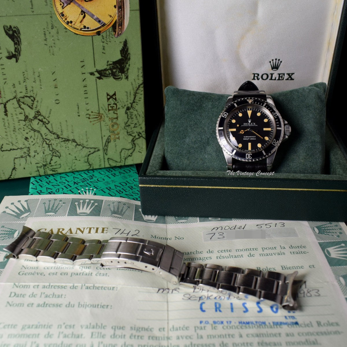 Rolex Submariner Maxi MK IV 5513 (Box Set) (SOLD)