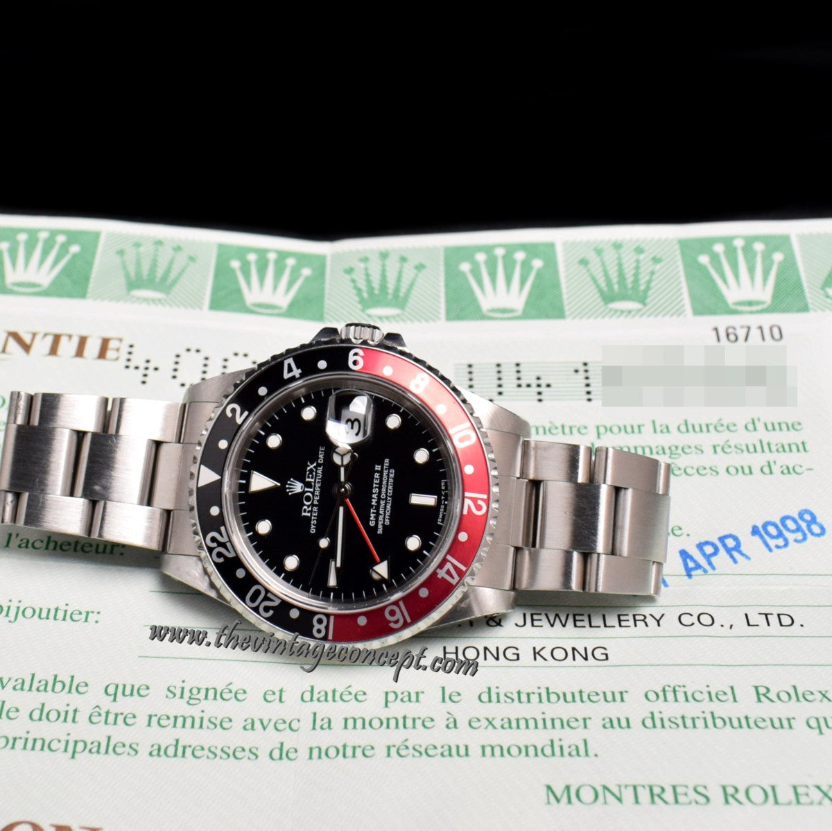 Rolex GMT-Master II Coke 16710 w/ Original Paper (SOLD)