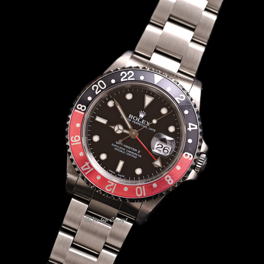 Rolex Steel GMT-Master II “Coke” w/Original Paper Ref. 16710
