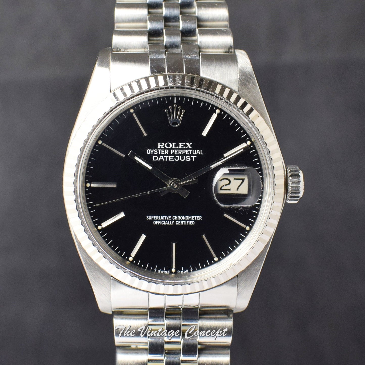 Rolex Datejust Black Dial 16014 (SOLD)