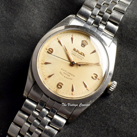 Rolex Explorer Big Bubbleback Honeycomb Creamy Dial 6298 (SOLD)