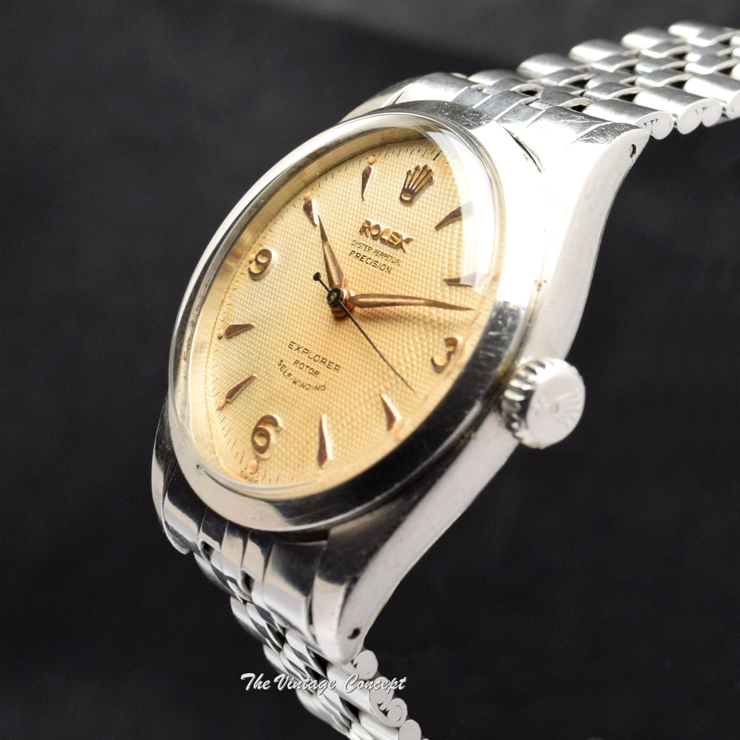 Rolex Explorer Big Bubbleback Honeycomb Creamy Dial 6298 (SOLD)