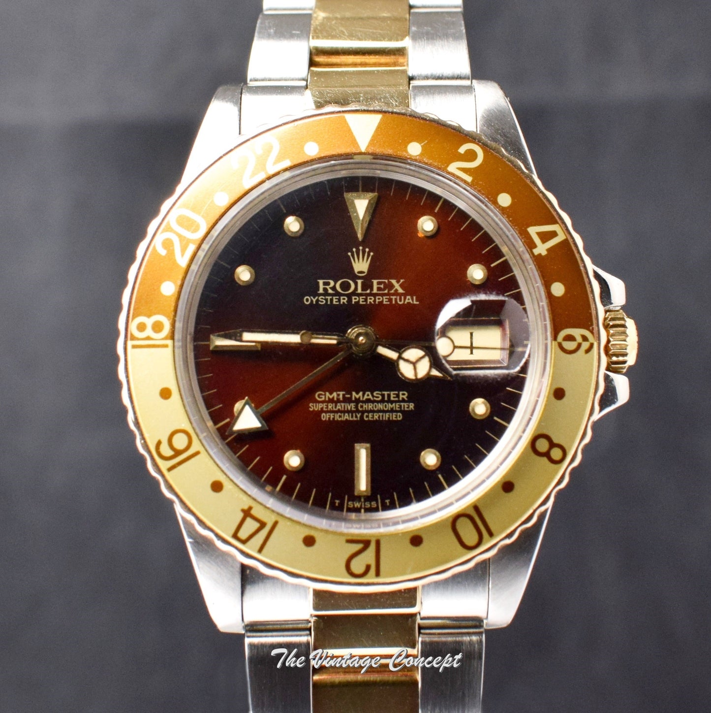 Rolex GMT-Master Root Beer Brown Nipple Dial 16753 (SOLD)