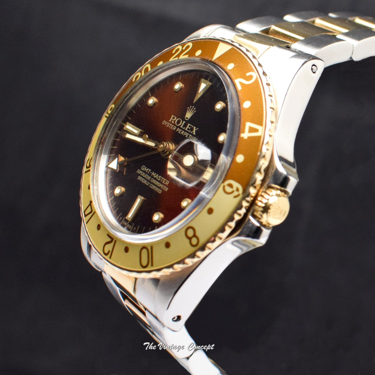 Rolex GMT-Master Root Beer Brown Nipple Dial 16753 (SOLD)