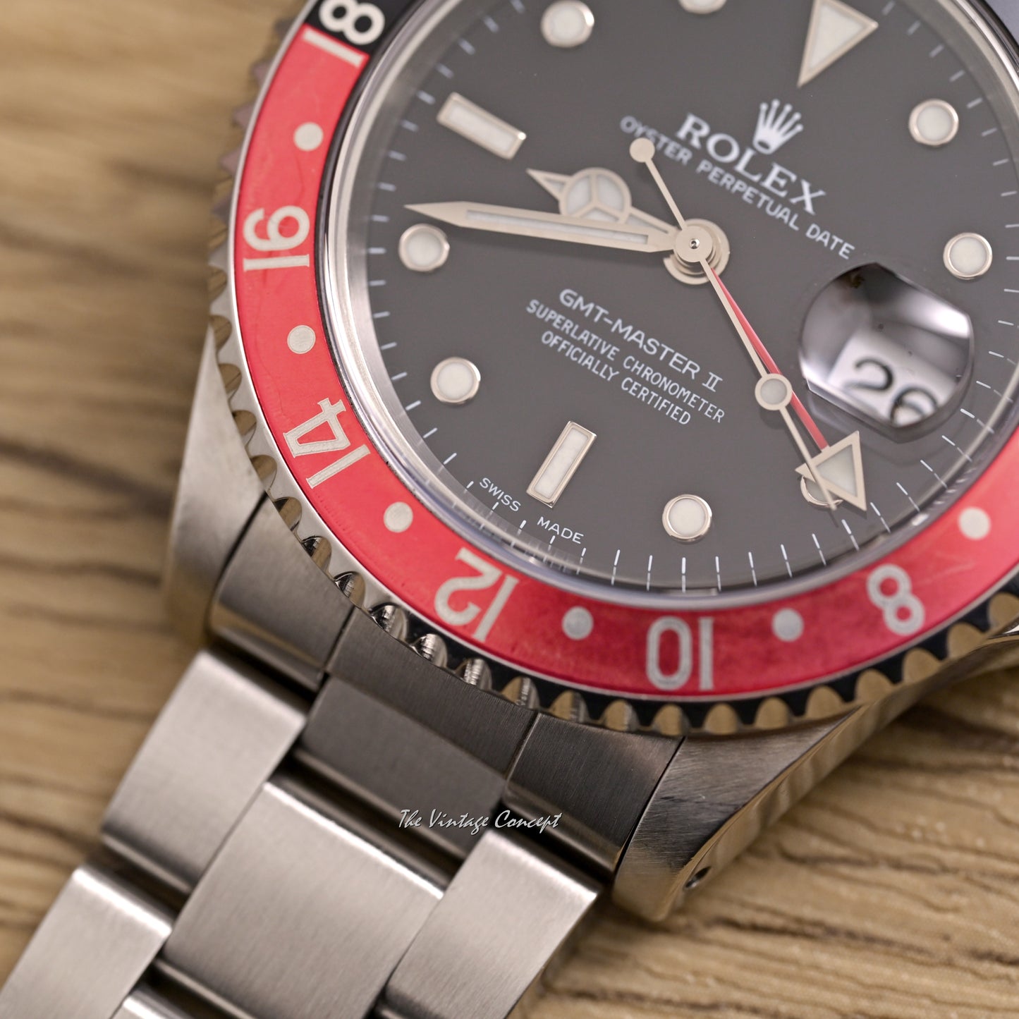 Rolex Steel GMT-Master II “Coke” w/Original Paper Ref. 16710