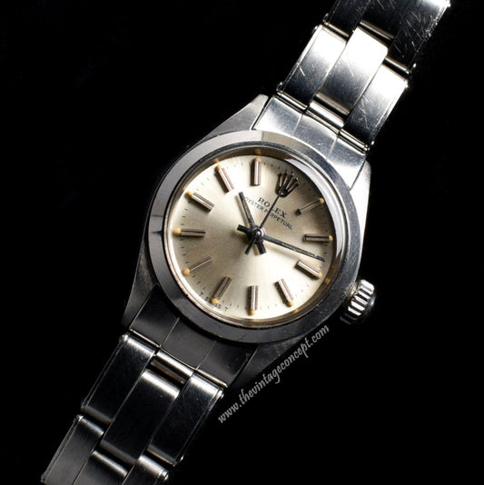 Rolex Steel Lady 24mm Oyster Perpetual 6618 w/ Rivet Bracelet (SOLD)