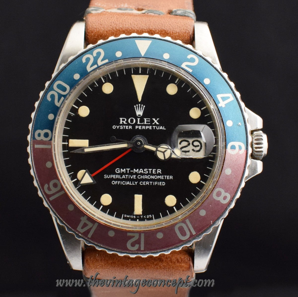 Rolex GMT Master Slightly Tropical Matte Dial 1675  (SOLD)