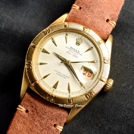 Rolex 18K Gold Big Bubbleback Red “Datejust” 6309 (SOLD)