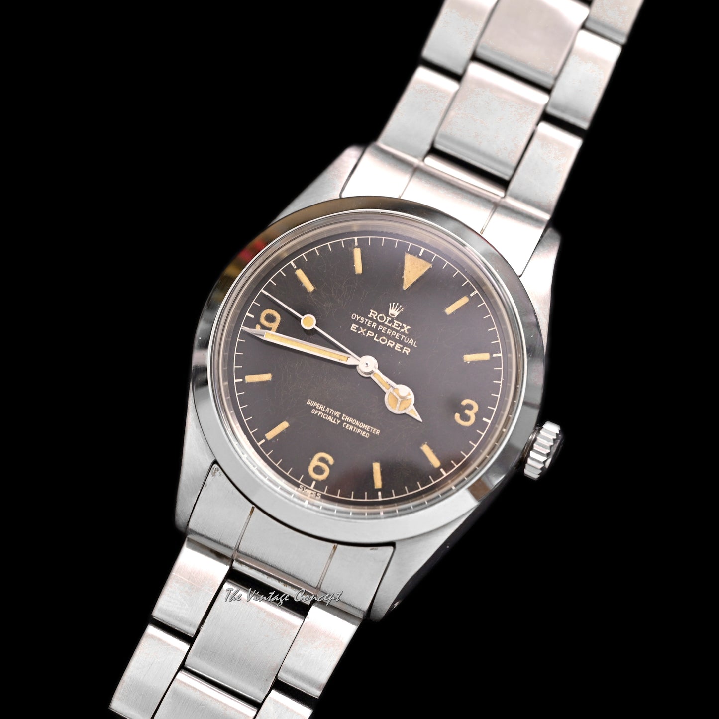 Rolex Steel Explorer I Gilt Dial with Chapter Ring Ref. 1016