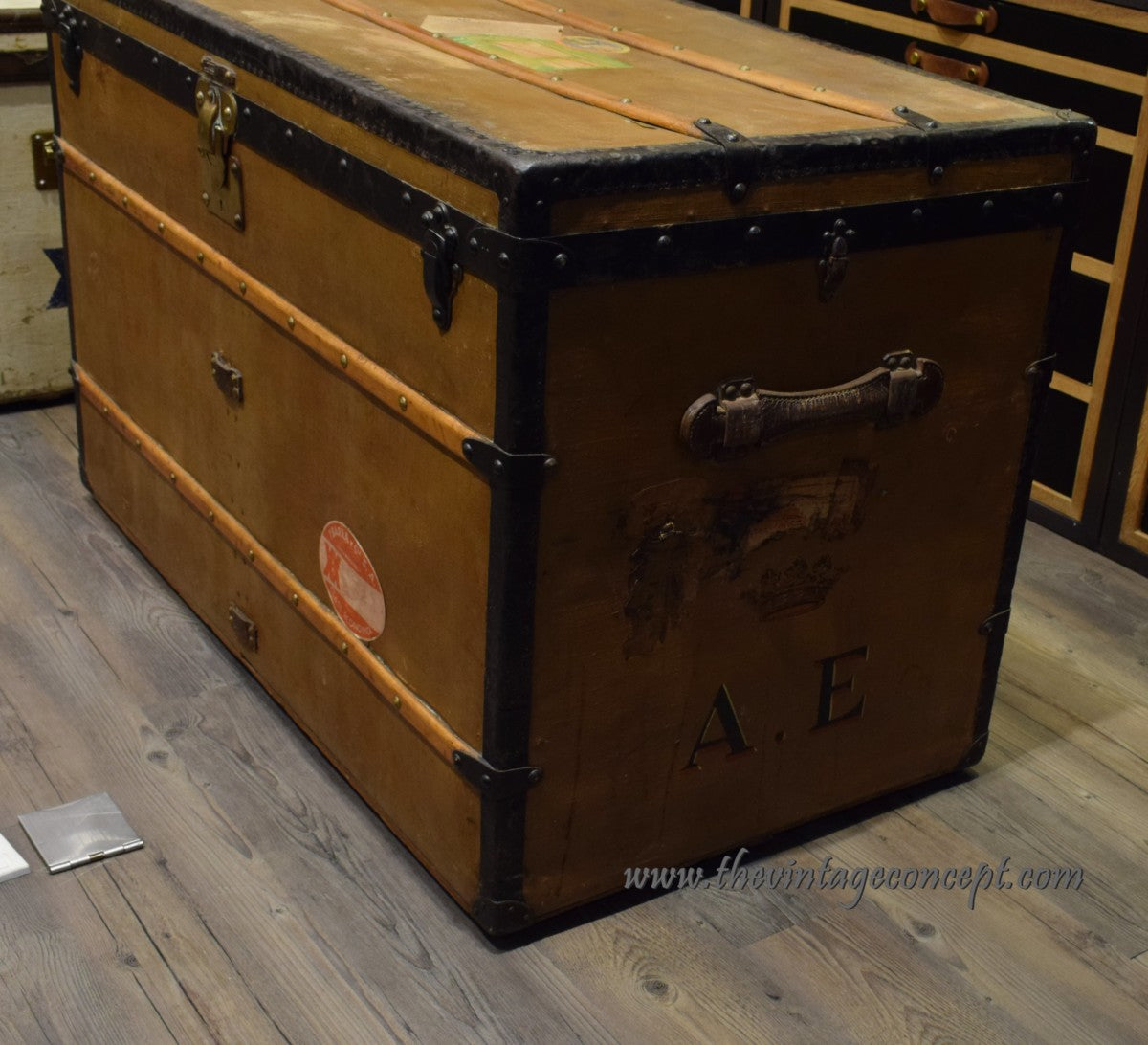 Louis Vuitton Crown Initials" A.E" Trunk