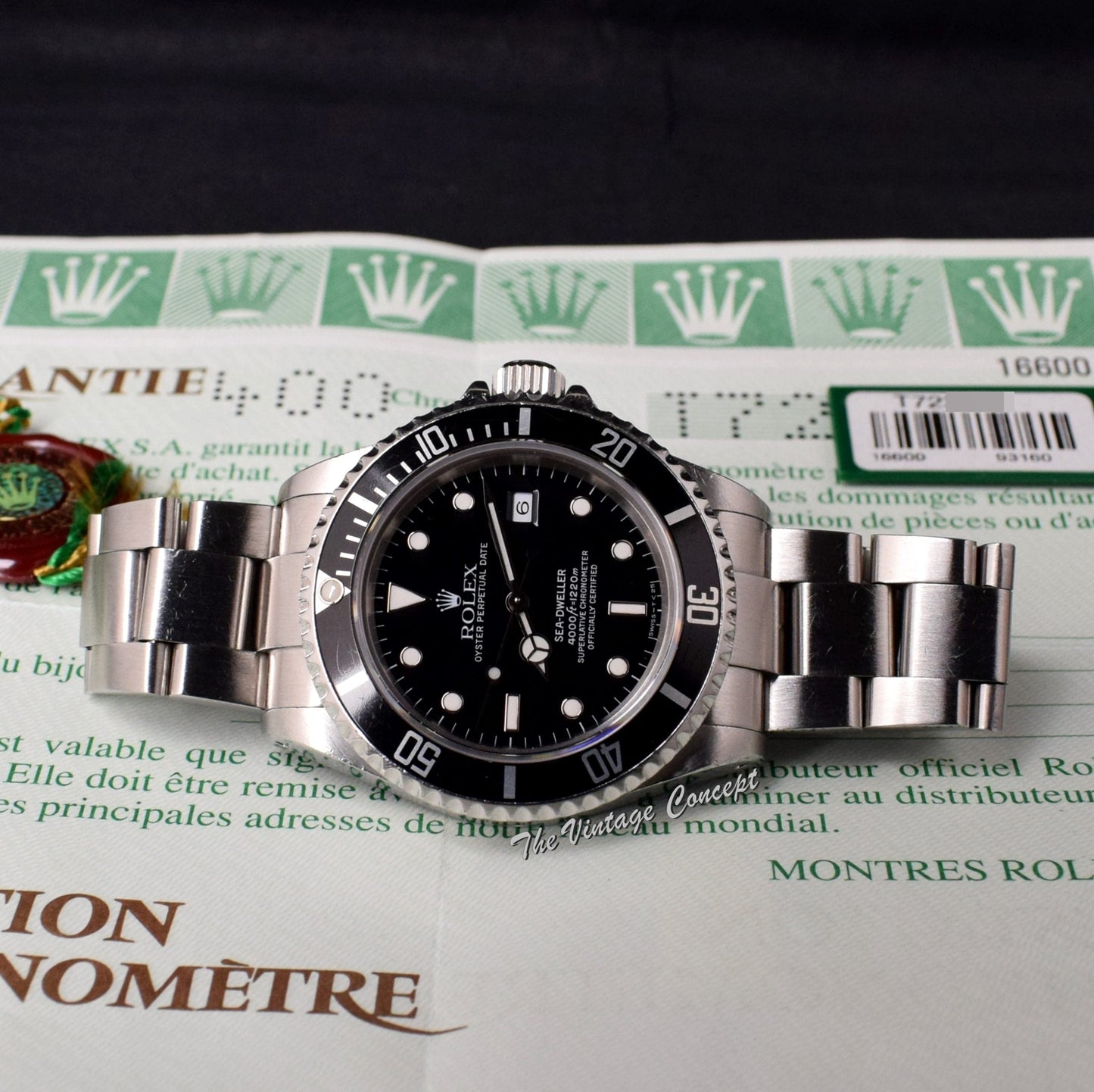 Rolex Sea-Dweller Unpolished Case 16600 w/ Original Paper  (SOLD)