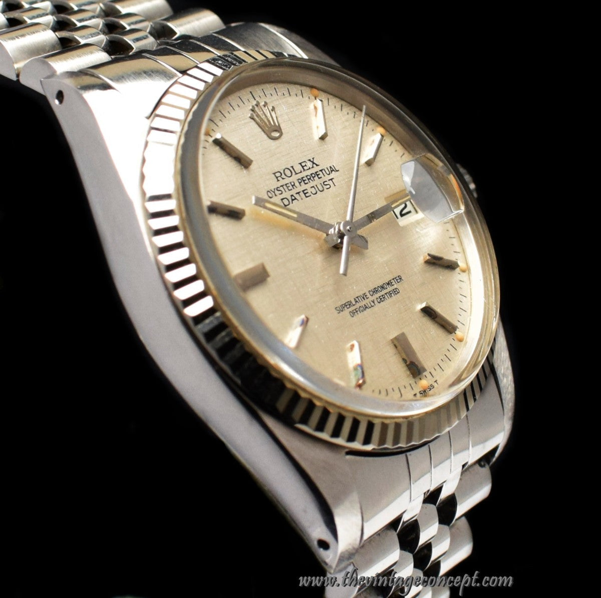 Rolex Datejust Silver Linen Dial 16014 (SOLD)