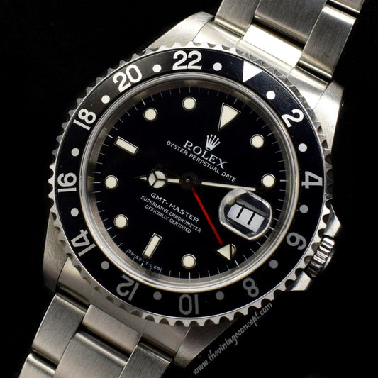 Rolex GMT-Master Black Insert 16700 w/ Original Paper & Tag (SOLD)