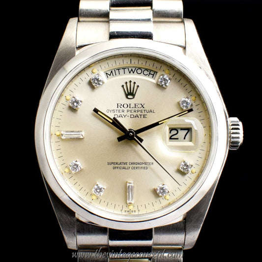 Rolex Day-Date PT950 Diamond Index 18026  (SOLD)