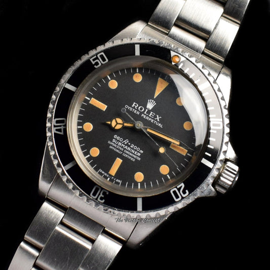 Rolex Submariner Matte Dial 4 Lines 5512 w/ Original Paper (SOLD)