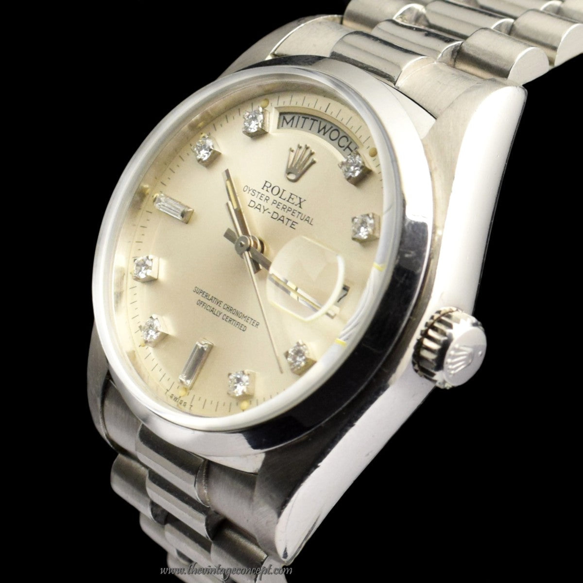 Rolex Day-Date PT950 Diamond Index 18026  (SOLD)