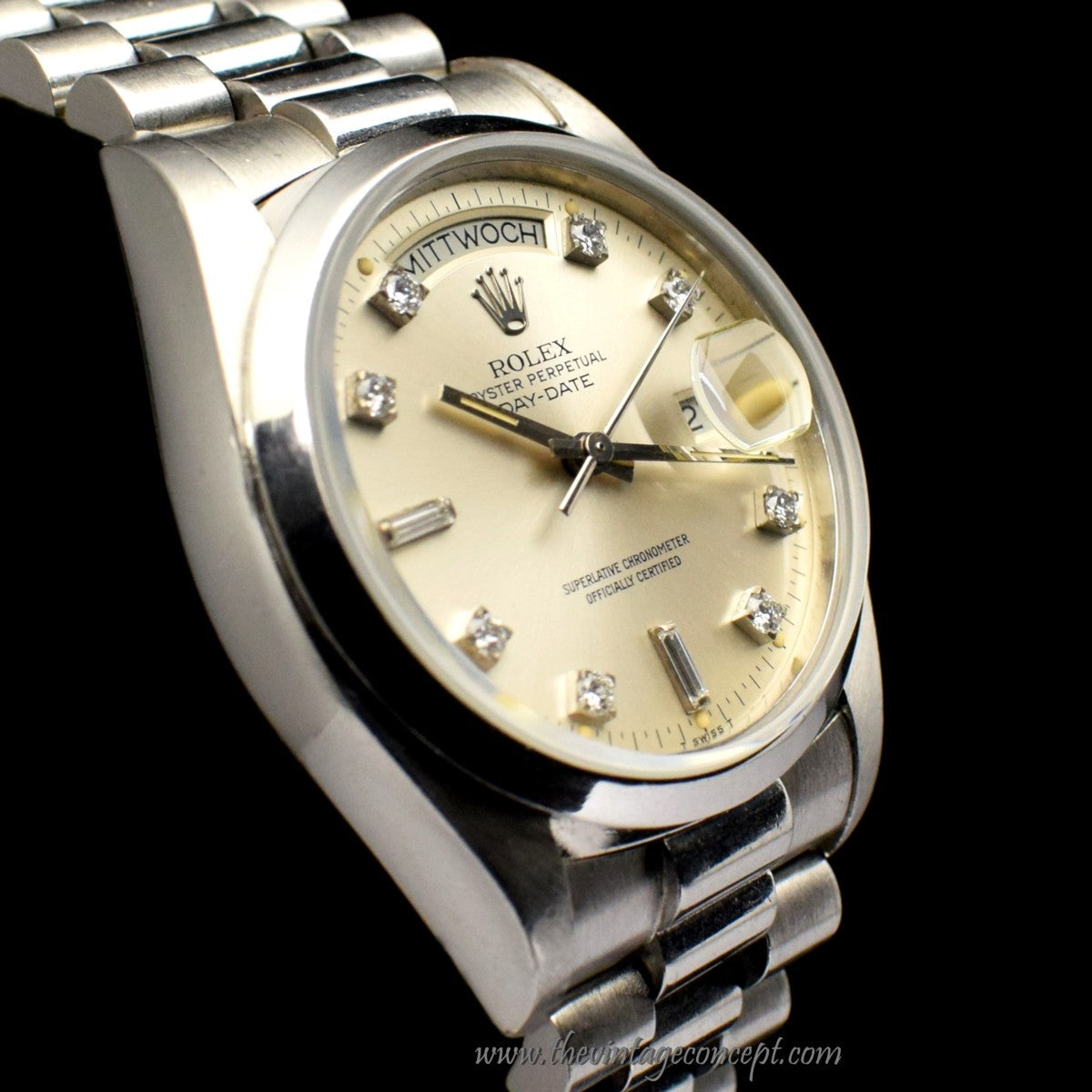 Rolex Day-Date PT950 Diamond Index 18026  (SOLD)