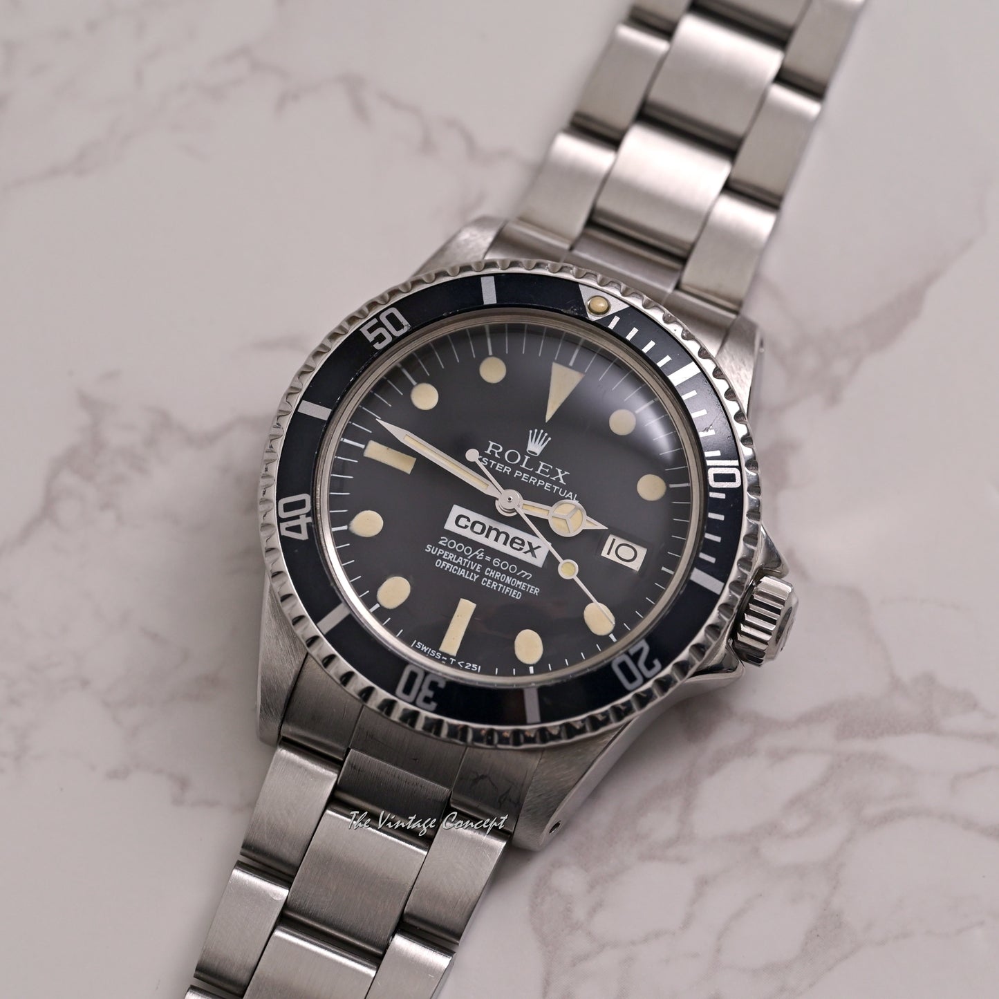 Rolex Steel Sea-Dweller COMEX Matte Dial w/ service paper Ref. 1665