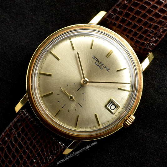 Patek Philippe 18K YG " Monodate " Automatic 3445   ( SOLD )