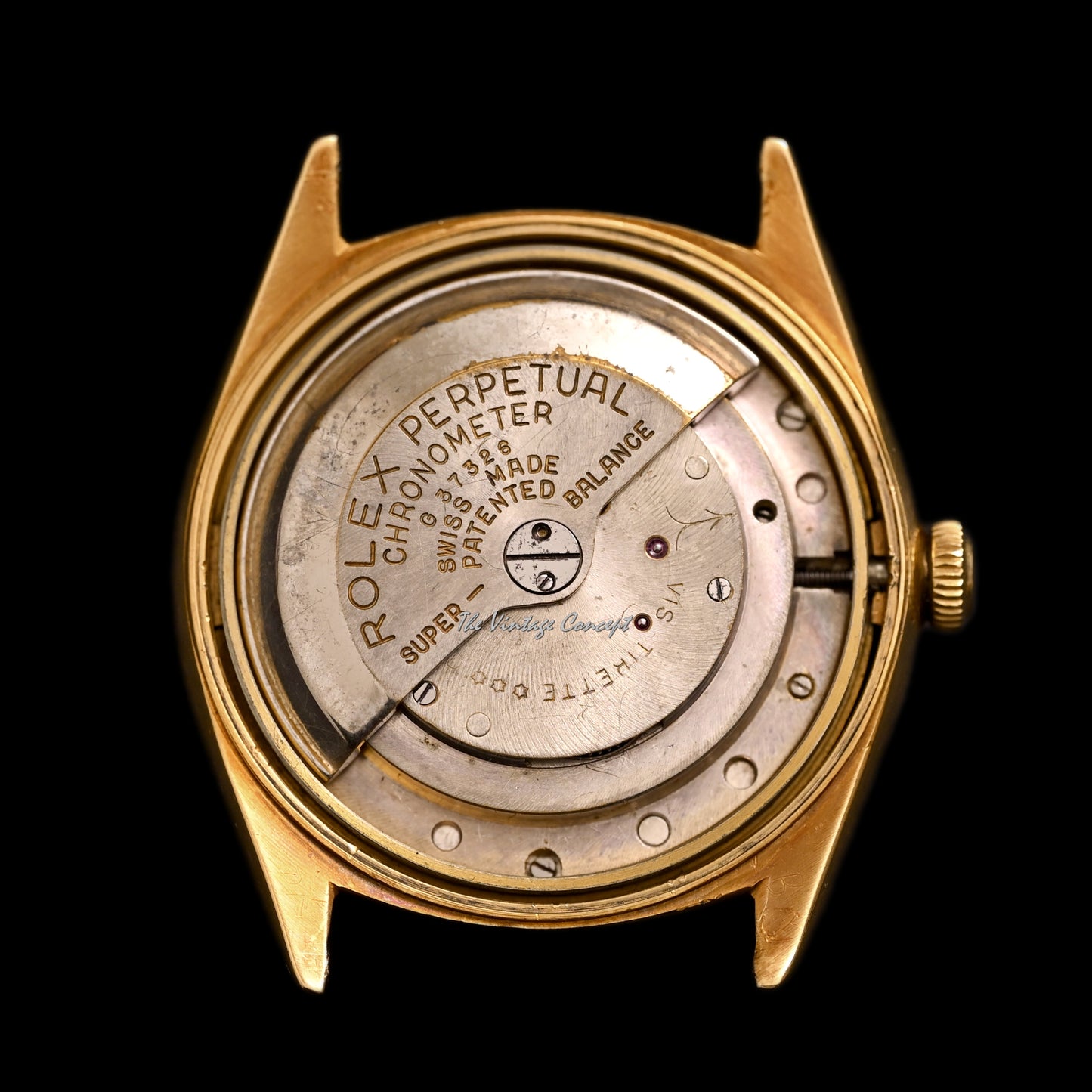 Rolex 18K Yellow Gold Oyster Perpetual Chronometre Big Bubbleback Ref. 4467