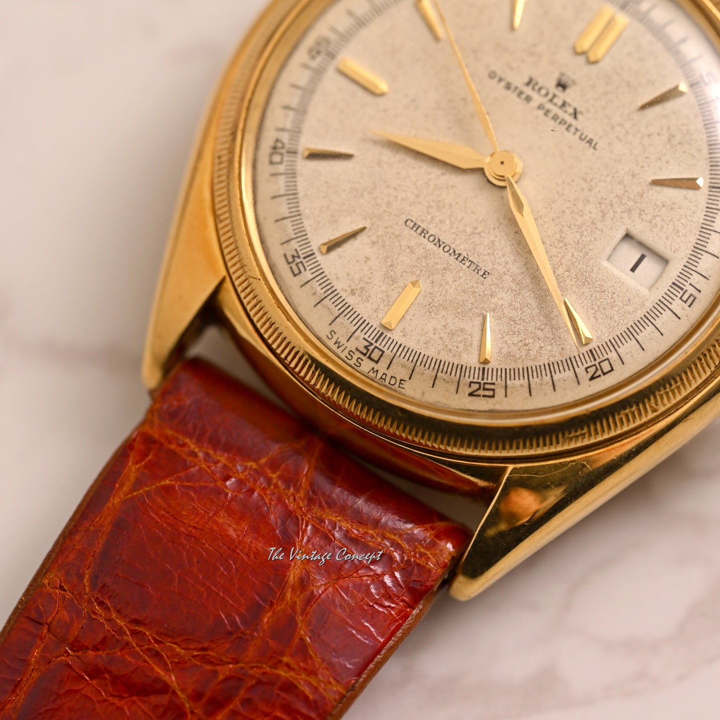 Rolex 18K Yellow Gold Oyster Perpetual Chronometre Big Bubbleback Ref. 4467